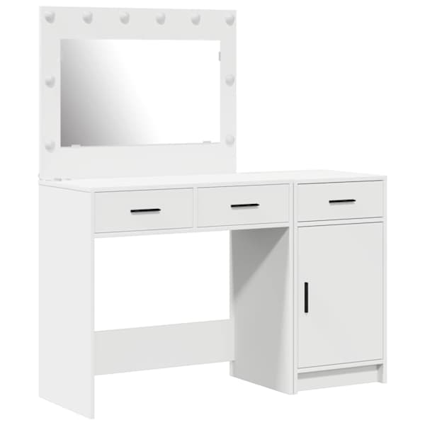 vidaXL Riietumislaud 2 tk Valge 40 x 41 x 75 cm Tehispuit