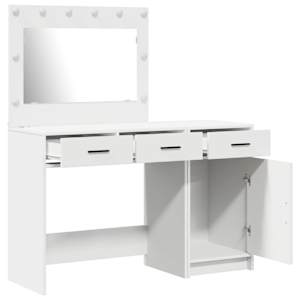 Kosmetický stůl 2 pcs Bílá 40 x 41 x 75 cm Kompozitní dřevo - obrázek 5