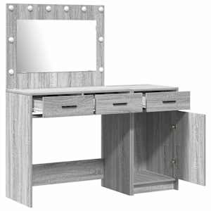 Kosmetický stůl 2 pcs Šedá 40 x 41 x 75 cm Kompozitní dřevo - obrázek 6