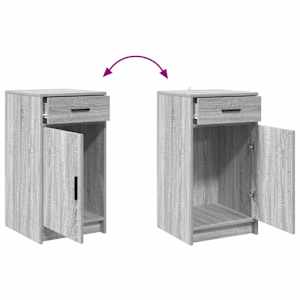 Kosmetický stůl 2 pcs Šedá 40 x 41 x 75 cm Kompozitní dřevo - obrázek 13