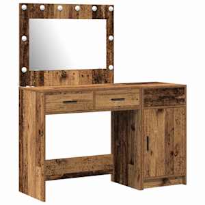 Kosmetický stůl 2 pcs Hnědá 40 x 41 x 75 cm Kompozitní dřevo - obrázek 2