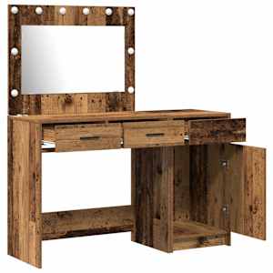 Kosmetický stůl 2 pcs Hnědá 40 x 41 x 75 cm Kompozitní dřevo - obrázek 6