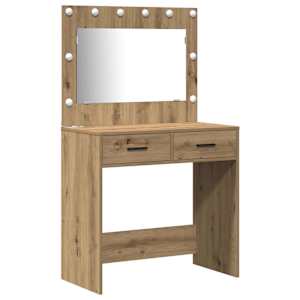Kosmetický stůl 2 pcs Hnědá 40 x 41 x 75 cm Kompozitní dřevo - obrázek 5