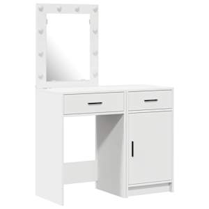 vidaXL Riietumislaud 2 tk Valge 50 x 41 x 135 cm Tehispuit