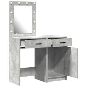 Kosmetický stůl 2 pcs Šedá 50 x 41 x 135 cm Kompozitní dřevo - obrázek 6