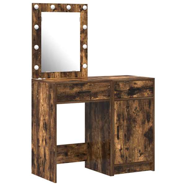 vidaXL Riietumislaud 2 tk Pruun 50 x 41 x 135 cm Tehispuit