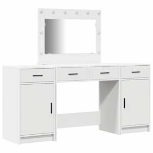 vidaXL Riietumislaud 3 tk Valge 78,5 x 41 x 135 cm Tehispuit
