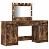 vidaXL Riietumislaud 3 tk Pruun 78,5 x 41 x 135 cm Tehispuit