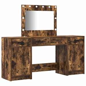 vidaXL Riietumislaud 3 tk Pruun 78,5 x 41 x 135 cm Tehispuit