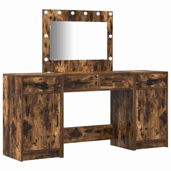 vidaXL Riietumislaud 3 tk Pruun 78,5 x 41 x 135 cm Tehispuit