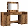 vidaXL Riietumislaud 3 tk Pruun 78,5 x 41 x 135 cm Tehispuit