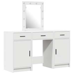 vidaXL Riietumislaud Valge 50 x 41 x 135 cm Tehispuit