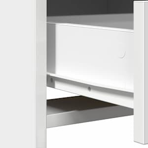 Sada toaletního stolku s LED 3 pcs Bílá kompozitní dřevo - obrázek 10