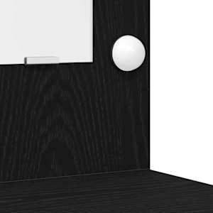 Sada toaletního stolku s LED 3 pcs Černý dub kompozitní dřevo - obrázek 9