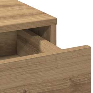 Sada toaletního stolku s LED se zásuvkou 3 pcs Artisanový dub - obrázek 8