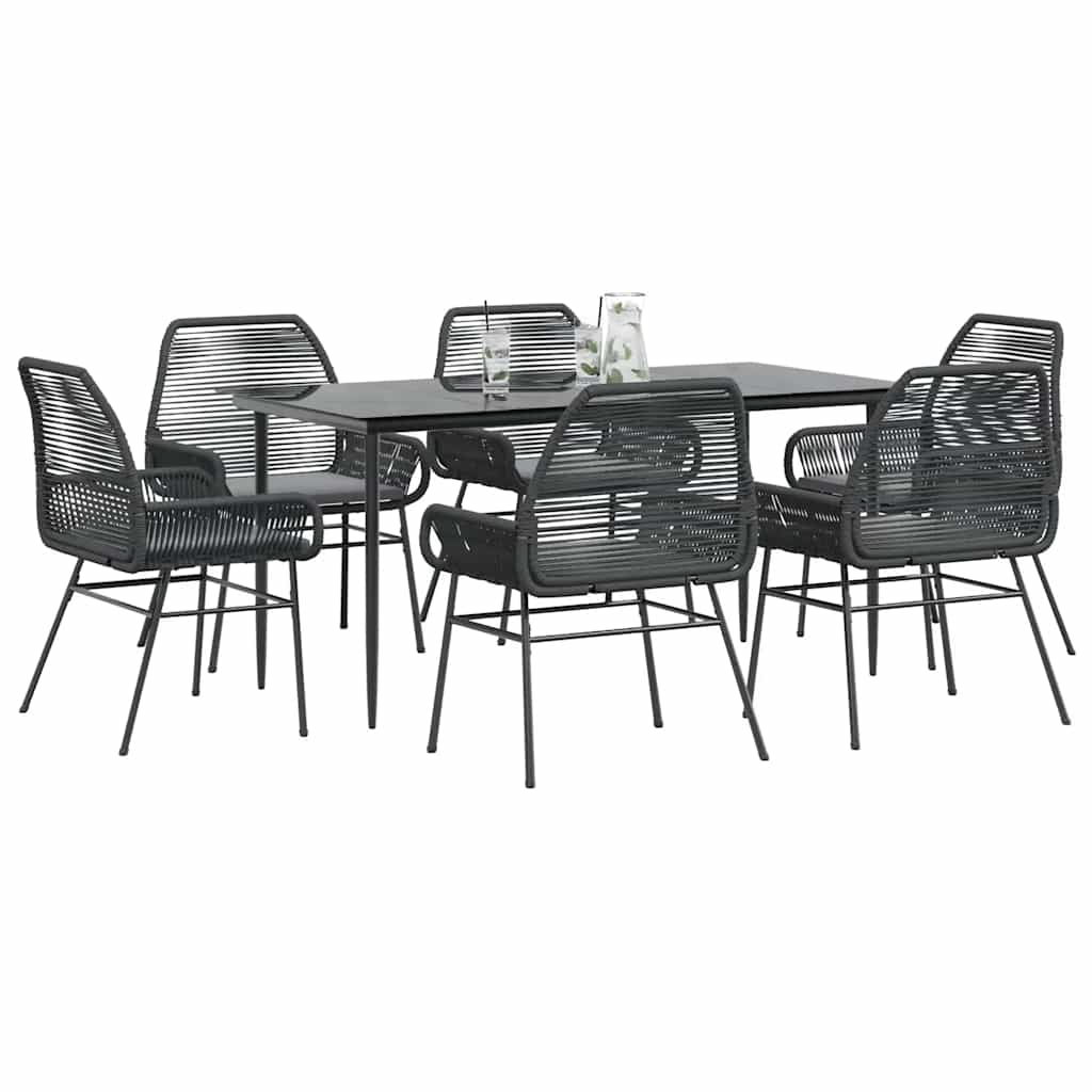 TopSellers-Garden Dining Set - 7 Piece Outdoor Furniture with Cushions