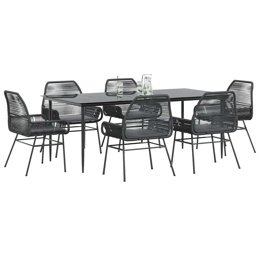 TopSellers-Garden Dining Set - 7 Piece Outdoor Furniture with Cushions