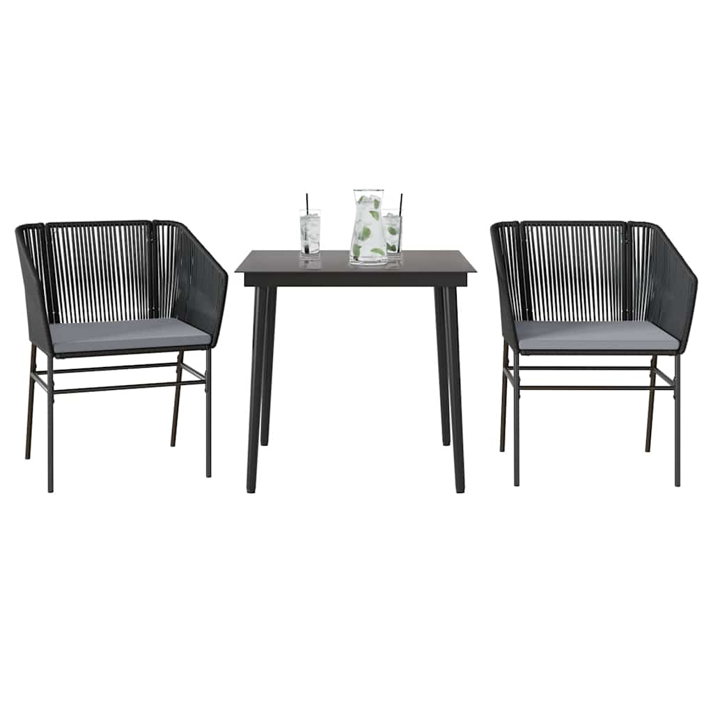 TopSellers-Garden Dining Set - 3 Piece Outdoor Furniture with Cushions