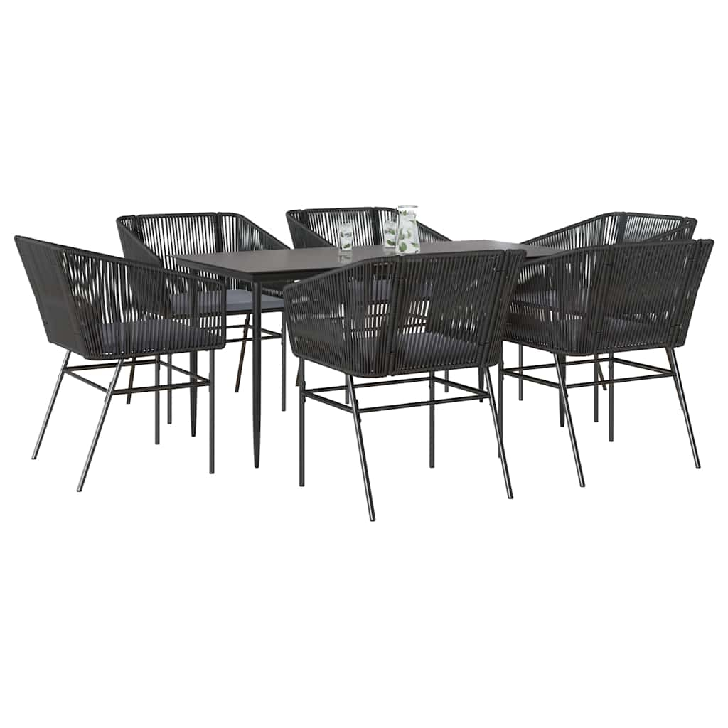 TopSellers-Garden Dining Set - 7 Piece Outdoor Furniture with Cushions