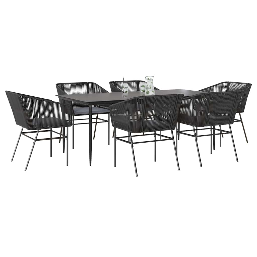 TopSellers-Garden Dining Set - 7 Piece Outdoor Furniture with Cushions