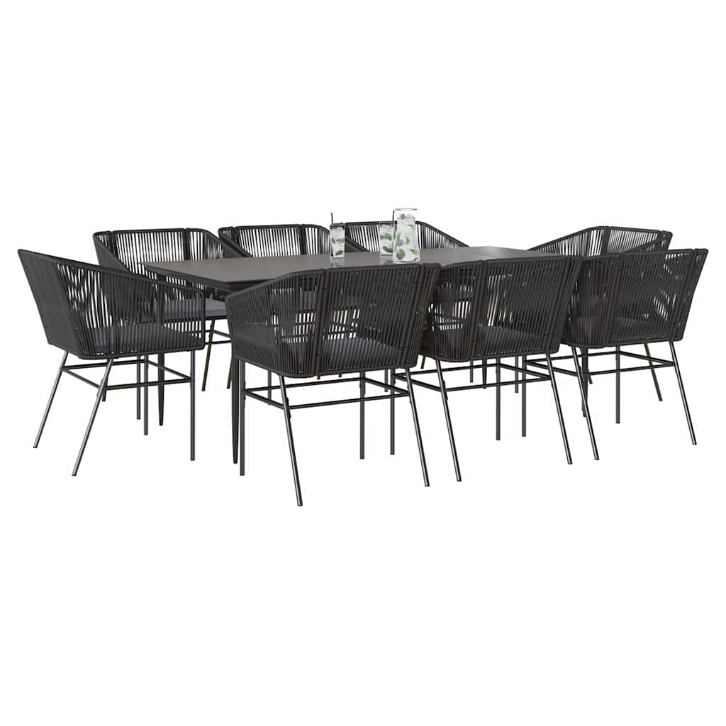 TopSellers-Garden Dining Set - 9 Piece Outdoor Furniture with Cushions