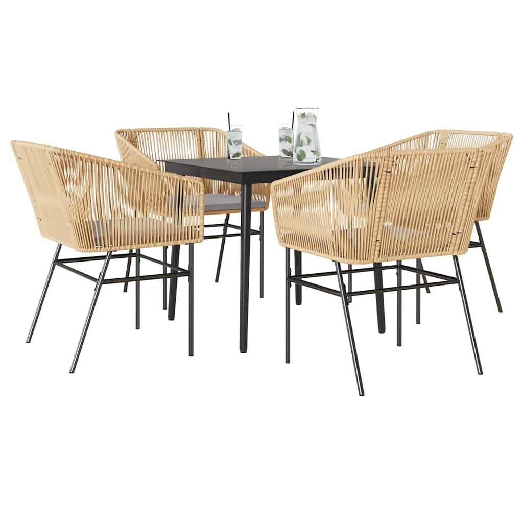 TopSellers-Garden Dining Set - 5 Piece Outdoor Furniture with Cushions