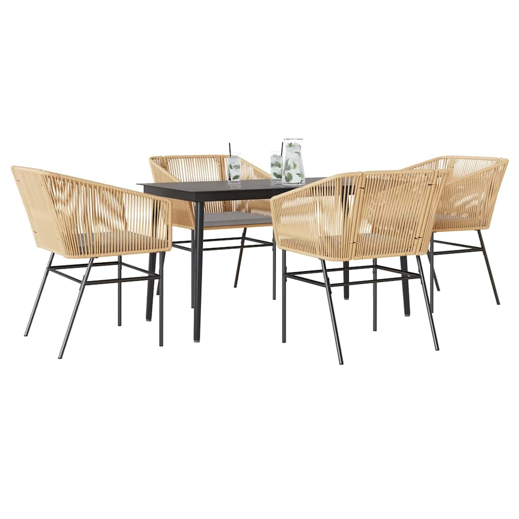 TopSellers-Garden Dining Set - 5 Piece Outdoor Furniture with Cushions