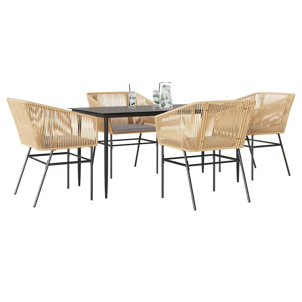 TopSellers-Garden Dining Set - 5 Piece Outdoor Furniture with Cushions