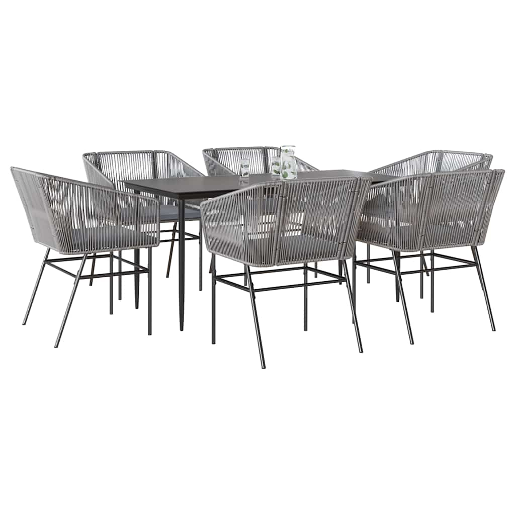 TopSellers-Garden Dining Set - 7 Piece Outdoor Furniture with Cushions