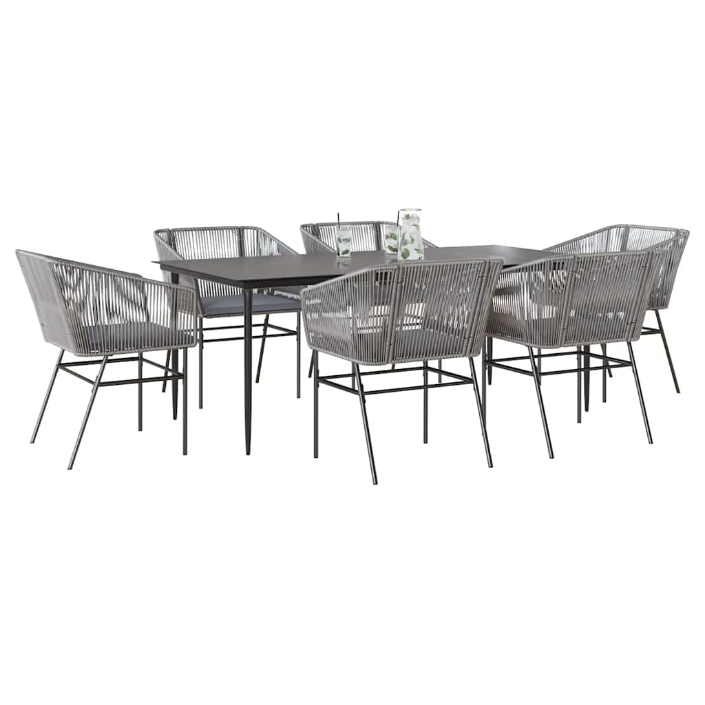 TopSellers-Garden Dining Set - 7 Piece Outdoor Furniture with Cushions