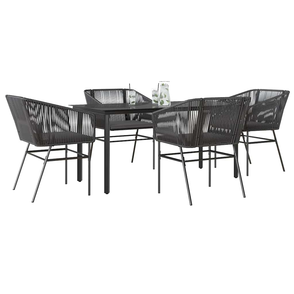 TopSellers-Garden Dining Set - 5 Piece Outdoor Furniture with Cushions