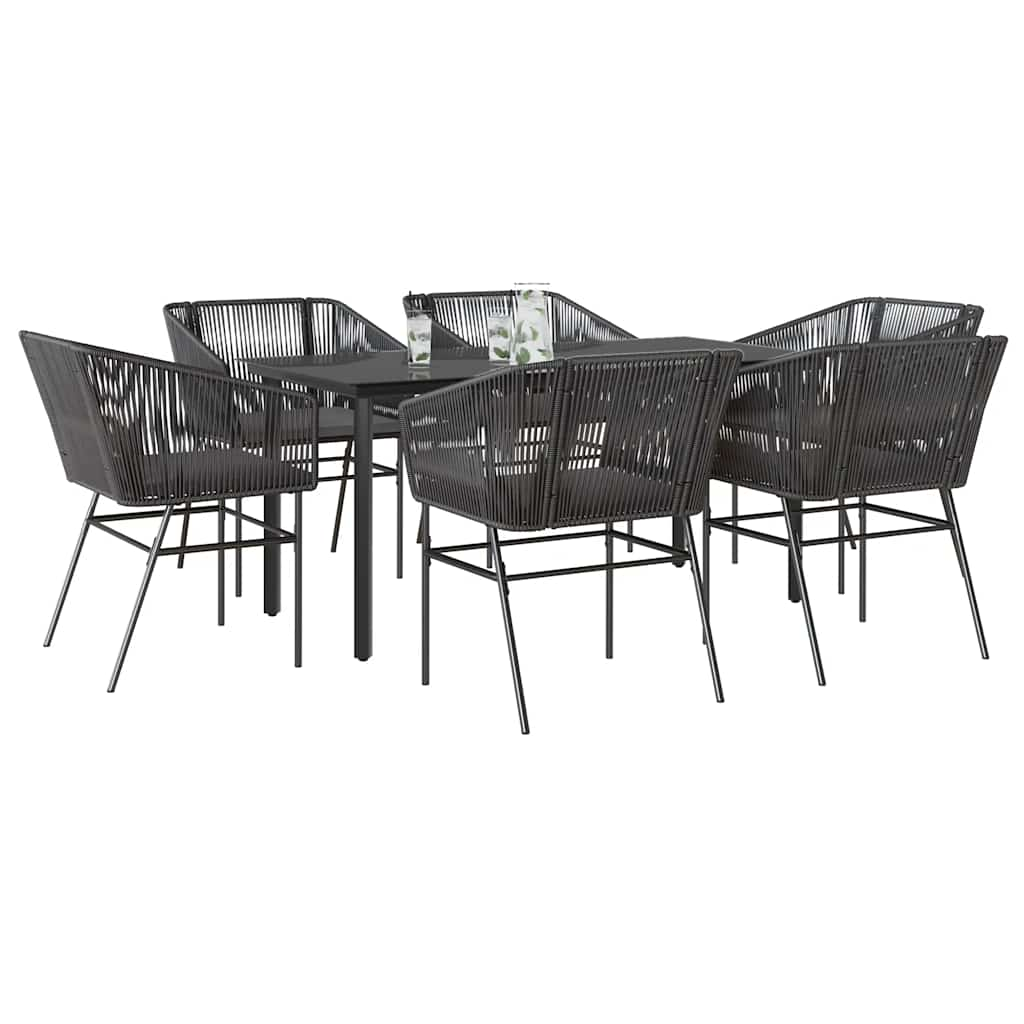 TopSellers-Garden Dining Set - 7 Piece Outdoor Furniture with Cushions