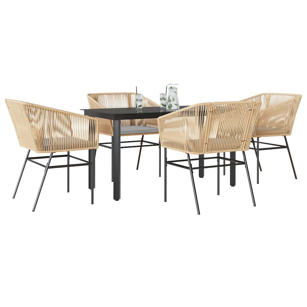 TopSellers-Garden Dining Set - 5 Piece Outdoor Furniture with Cushions