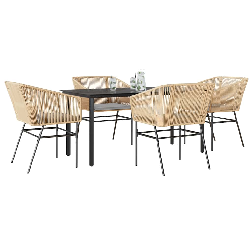 TopSellers-Garden Dining Set - 5 Piece Outdoor Furniture with Cushions