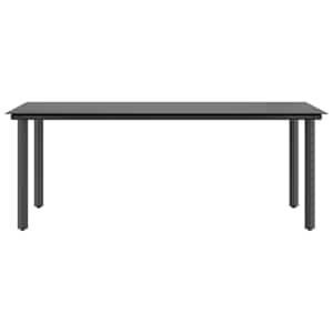 7dílný zahradní jídelní set s poduškami hnědý polyratan sklo - obrázek 7