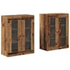 vidaXL Seinakapid 2 tk Vana puit 69,5 x 34 x 90 cm Tehispuit