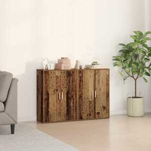 Servírovací skříň 2 pcs Staré dřevo 60 x 31 x 84 cm - obrázek 1
