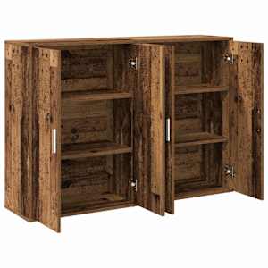 Servírovací skříň 2 pcs Staré dřevo 60 x 31 x 84 cm - obrázek 5