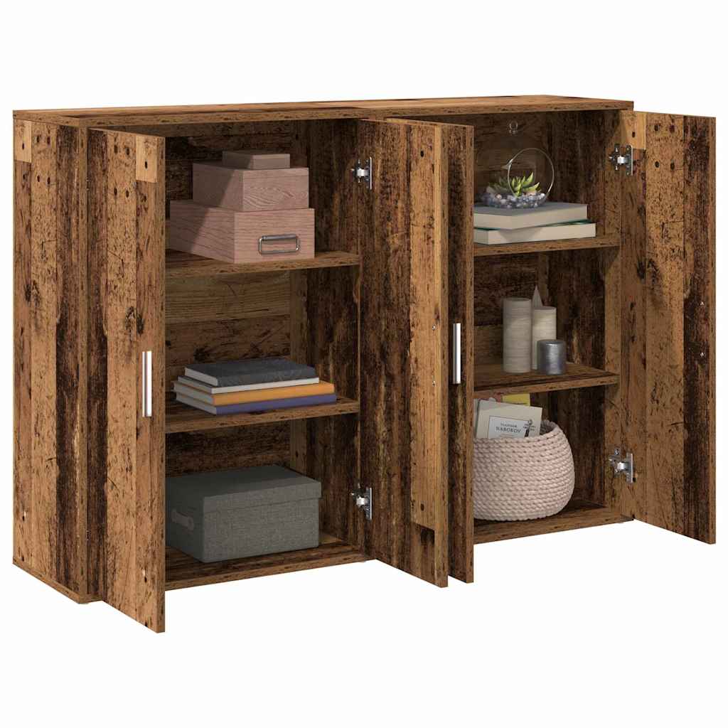 vidaXL Dressoir Oud hout 60 x 31 x 84 cm Bewerkt hout
