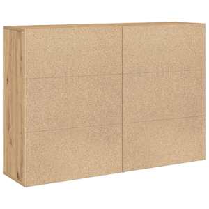 Servírovací skříň 2 pcs Artisanový dub 60 x 31 x 84 cm - obrázek 8