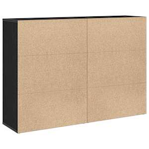 Servírovací skříň 2 pcs Černý dub 60 x 31 x 84 cm - obrázek 8