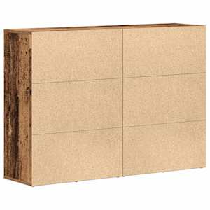 Servírovací skříň se zásuvkou 2 pcs Staré dřevo 60 x 31 x 84 cm - obrázek 8