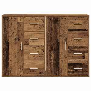 Servírovací skříň se zásuvkou 2 pcs Staré dřevo 60 x 31 x 84 cm - obrázek 6