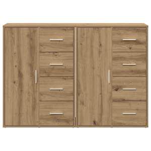 Servírovací skříň 2 pcs Artisanový dub 60 x 31 x 84 cm - obrázek 6