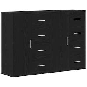 Servírovací skříň se zásuvkou 2 pcs Černý dub 60 x 31 x 84 cm - obrázek 2