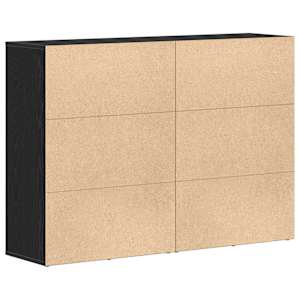 Servírovací skříň se zásuvkou 2 pcs Černý dub 60 x 31 x 84 cm - obrázek 8