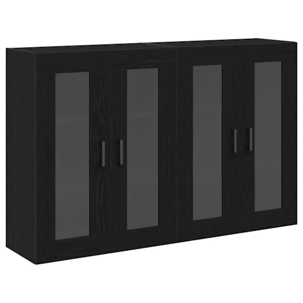 vidaXL Seinakapid 2 tk Must tamm 69,5 x 34 x 90 cm Tehispuit