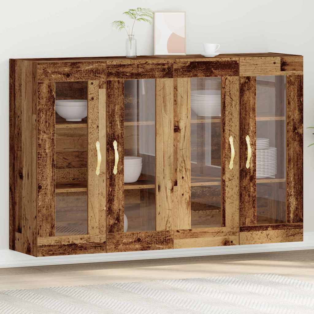 Seinapealne kapp 2 tk Pruun Tugev puit 139 x 34 x 90 cm Buffet