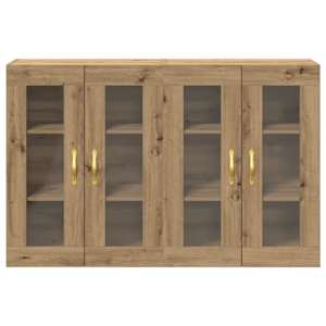 Nástěnné skříně 2 pcs Artisanový dub 69,5 x 34 x 90 cm - obrázek 6