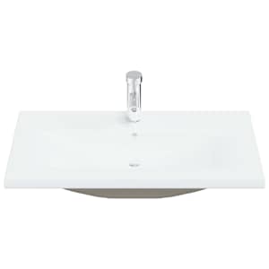 Sada koupelnového nábytku 3 pcs Černý dub kompozitní dřevo - obrázek 7